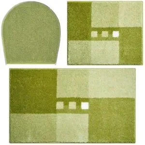 Grund Badematten-Set   ¦ grün ¦ Synthetik ¦ Maße (cm): B: 50 H: 1,8
