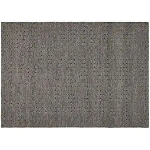 Höffner Naturteppich  Hygge ¦ schwarz ¦ Wolle ¦ Maße (cm): B: 160