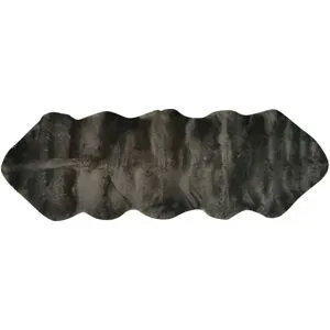 como Kunstfell  Long Shape ¦ schwarz ¦ Synthetische Fasern ¦ Maße (cm): B: 60