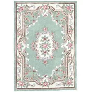 THEKO Vintageteppich  Ming ¦ grün ¦ Synthetische Fasern ¦ Maße (cm): B: 90 H: 1