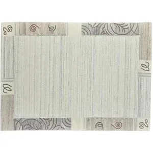 THEKO Teppich  Royal Natur ¦ grau ¦ Wolle ¦ Maße (cm): B: 120 H: 1
