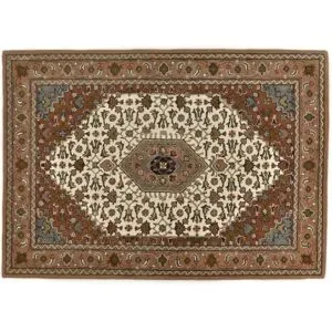 THEKO Teppich  Royal Bidjar ¦ beige ¦ Wolle ¦ Maße (cm): B: 90 H: 1