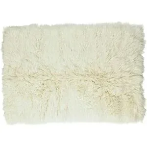 THEKO Flokati Wollteppich  Flokos ¦ beige ¦ Wolle ¦ Maße (cm): B: 60 H: 10