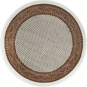 THEKO Orientteppich  Chandi Mir ¦ creme ¦ Wolle ¦ Maße (cm): B: 100 H: 1,2
