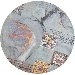 Gino Falcone Teppich  Cosima ¦ blau ¦ Baumwolle ¦ Maße (cm): B: 160 H: 0,3