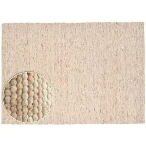 THEKO Handwebteppich  Alpen ¦ beige ¦ Wolle ¦ Maße (cm): B: 120 H: 1,2