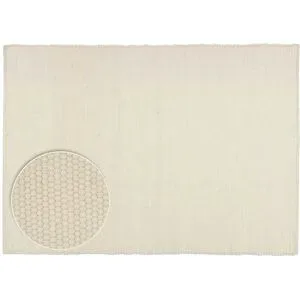 THEKO Handwebteppich  Alpen ¦ beige ¦ Wolle ¦ Maße (cm): B: 190 H: 1,2