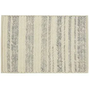 Gray & Jones Handwebteppich  Baltic Breeze ¦ beige ¦ Baumwolle,Wolle ¦ Maße