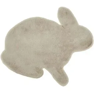 Höffner Kinderteppich  Kaninchen ¦ braun ¦ Synthetische Fasern ¦ Maße (cm): B: 70