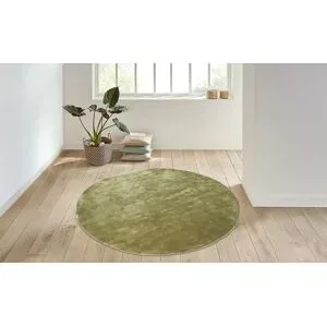 como Handloom-Teppich  Flavia ¦ grün ¦ Viskose Ø: 160