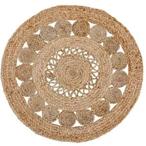 Höffner Jute-Teppich  Balo ¦ creme ¦ Jute Ø: 80