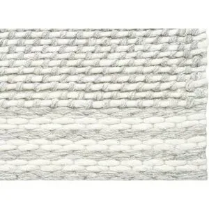 Höffner Handwebteppich  Taching ¦ grau ¦ Wolle ¦ Maße (cm): B: 190
