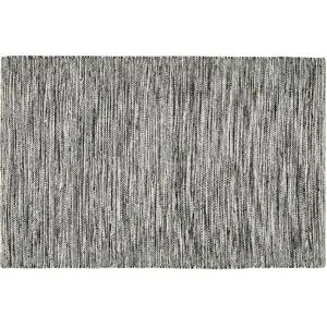 Höffner Handweb-Teppich  Davao ¦ grau ¦ Baumwolle,Wolle ¦ Maße (cm): B: 60