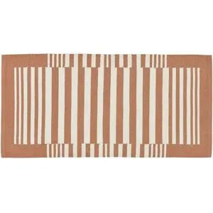 Höffner Kelim-Teppich  Buri ¦ orange ¦ Baumwolle ¦ Maße (cm): B: 60