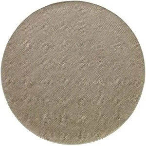 Höffner Handweb-Teppich  Skovde ¦ braun ¦ Wolle,Baumwolle Ø: 120