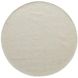 Höffner Handweb-Teppich  Skovde ¦ beige ¦ Wolle,Baumwolle Ø: 120