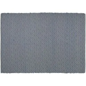 URBANARA Webteppich  Padrelo ¦ blau ¦ Synthetische Fasern,Jute ¦ Maße (cm): B:
