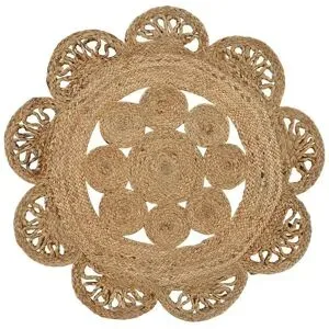 LevelOne Jute-Teppich  Korba ¦ braun ¦ Jute Ø: 80