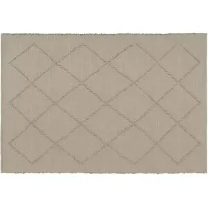 URBANARA Webteppich  Cadavalho ¦ beige ¦ Synthetische Fasern ¦ Maße (cm): B: 140
