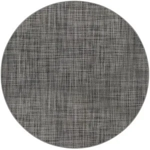 Höffner Webteppich  Kleen Kitchen ¦ grau ¦ Synthetische Fasern Ø: 100