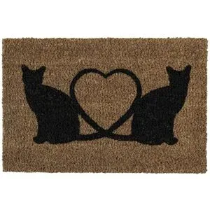 Höffner Kokosmatte  Katzen ¦ braun ¦ Kokos ¦ Maße (cm): B: 40
