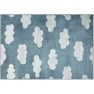 KJUT Webteppich  Clouds ¦ blau ¦ Synthetische Fasern ¦ Maße (cm): B: 133