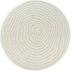 Höffner Webteppich  Elio ¦ creme ¦ Synthetische Fasern Ø: 120