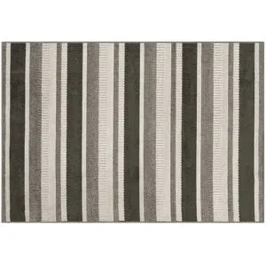 Höffner Webteppich  Soho ¦ grau ¦ Synthetische Fasern ¦ Maße (cm): B: 160