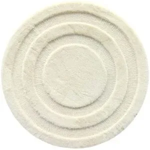 LevelOne Webteppich  Bunny Circles ¦ beige ¦ Synthetische Fasern Ø: 70