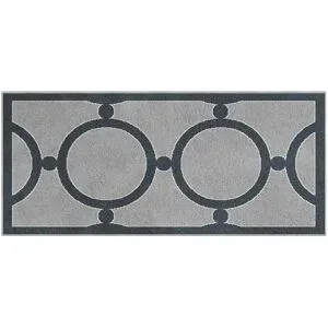 Höffner Webteppich  Elegra ¦ grau ¦ Synthetische Fasern ¦ Maße (cm): B: 80