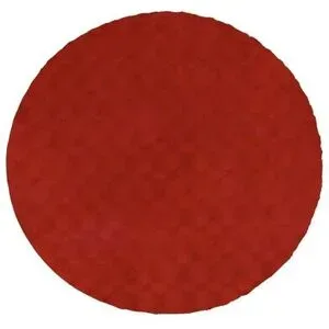 Höffner Teppich   ¦ rot ¦ Synthetische Fasern ¦ Maße (cm): H: 3  Ø: 200