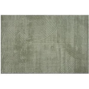 Höffner Webteppich  Elio ¦ grün ¦ Synthetische Fasern ¦ Maße (cm): B: 80