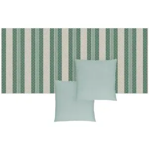 Höffner Outdoor-Teppich  Vivid-Set ¦ mehrfarbig ¦ Synthetische Fasern ¦ Maße (cm): B: 80