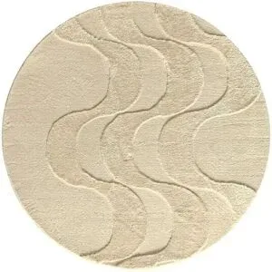 como Webteppich  Malibu ¦ beige ¦ Synthetische Fasern,Baumwolle Ø: 160