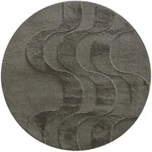 como Webteppich  Malibu ¦ braun ¦ Synthetische Fasern,Baumwolle Ø: 160