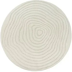 Höffner Webteppich  Elio ¦ creme ¦ Synthetische Fasern Ø: 160