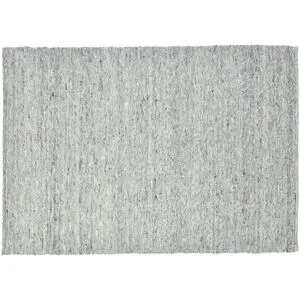 SANSIBAR Sylt Wollteppich  Hörnum ¦ grau ¦ Wolle ¦ Maße (cm): B: 70 H: 1,2