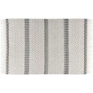 THEKO Wollteppich  Visby ¦ beige ¦ Baumwolle ¦ Maße (cm): B: 70 H: 1