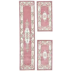 THEKO Vintageteppich  Ming ¦ rosa/pink ¦ Synthetische Fasern ¦ Maße (cm): B: 70