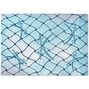 SANSIBAR Sylt Webteppich  Keitum ¦ blau ¦ Synthetische Fasern ¦ Maße (cm): B: 60