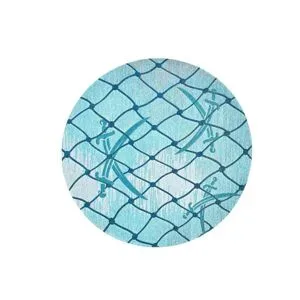 SANSIBAR Sylt Teppich  Keitum ¦ blau ¦ Baumwolle ¦ Maße (cm): B: 100 H: 0,3