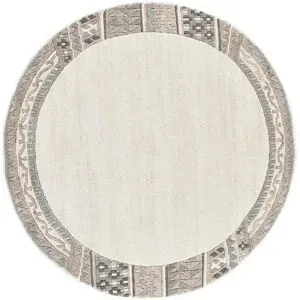 THEKO Wollteppich  Nakarta ¦ beige ¦ Wolle ¦ Maße (cm): B: 190 H: 1,2
