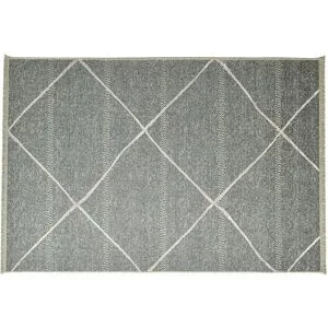 SANSIBAR Sylt Teppich  Braderup ¦ grau ¦ Viskose ¦ Maße (cm): B: 200 H: 0,5