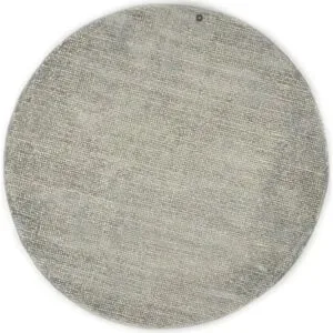 Tom Tailor Wollteppich  Groove ¦ silber ¦ Viskose ¦ Maße (cm): H: 1,5  Ø: 140