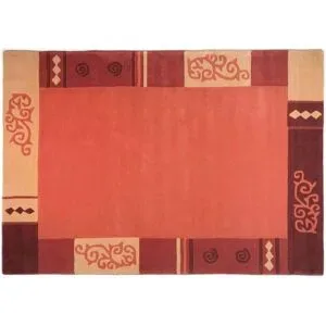 THEKO Teppich   ¦ rot ¦ Wolle ¦ Maße (cm): B: 190 H: 1,4