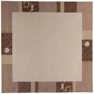 THEKO Wollteppich  Royal Ganges ¦ beige ¦ Wolle ¦ Maße (cm): B: 200 H: 1,3