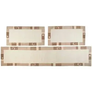 THEKO Wollteppich  Royal Ganges ¦ beige ¦ Viskose ¦ Maße (cm): B: 70 H: 1,3