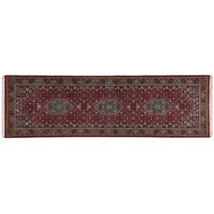THEKO Orientteppich  Benares Bidjar ¦ rot ¦ Wolle ¦ Maße (cm): B: 80 H: 1,2