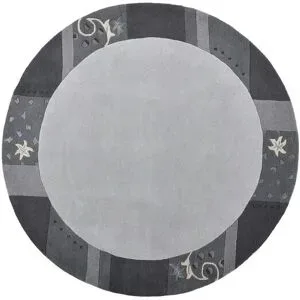 THEKO Wollteppich  Royal Ganges ¦ silber ¦ Wolle ¦ Maße (cm): B: 200 H: 1,3