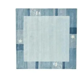 THEKO Wollteppich  Royal Ganges ¦ blau ¦ Wolle ¦ Maße (cm): B: 200 H: 1,3
